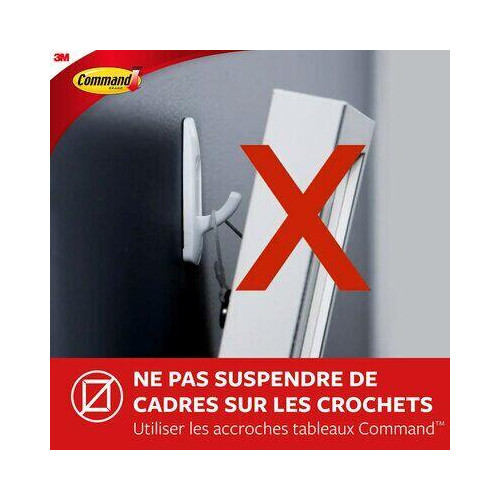 Lot de 8 languettes standard grand modèle - COMMAND