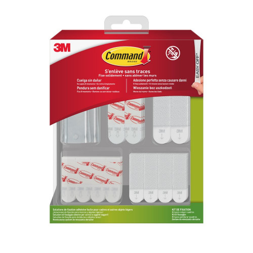 Languette fixation blanc lot de 48 - COMMAND