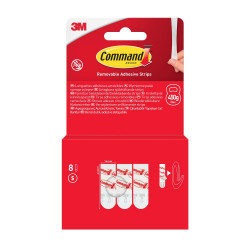 Lot de 8 languettes standard petit modèle de marque COMMAND, référence: B9922000