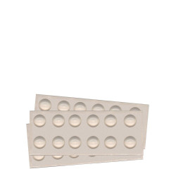 Lot de 16 butées amortissement adhésives pvc transparent SCOTCH diam.8 mm - SCOTCH