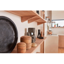 Lot de 2 équerres en chêne, L.23 x l.3 cm - Sans marque