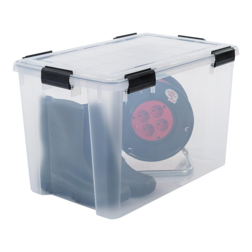 Boîte hermétique recyclée IRIS OHYAMA, 70L, H.38 x l.39 x P.59 cm - IRIS