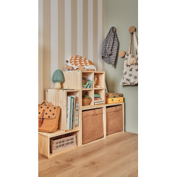 Panier L Liège Spaceo Kub Beige H.31 X L.31 X P.31 Cm - BOX & BEYOND