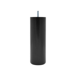 Pied de lit cylindrique hêtre noir Ht. 20 x Diam. 6,8 cm CIME de marque Cime, référence: B9924400