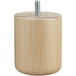 Pied de meuble Cime, hêtre verni, diamètre 6.8 cm x hauteur 8 cm de marque Cime, référence: B9924500