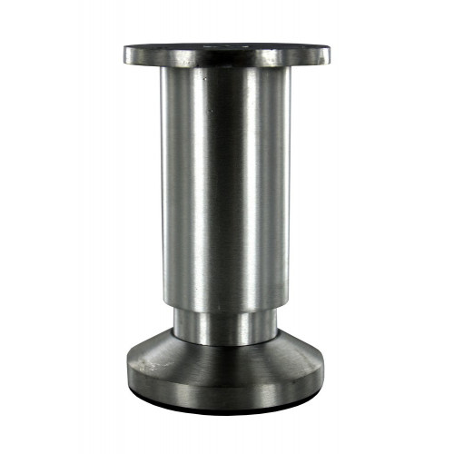 Pied de meuble CIME, chromé, diamètre 3.8 cm x hauteur réglable de 10 à 12 cm - Cime