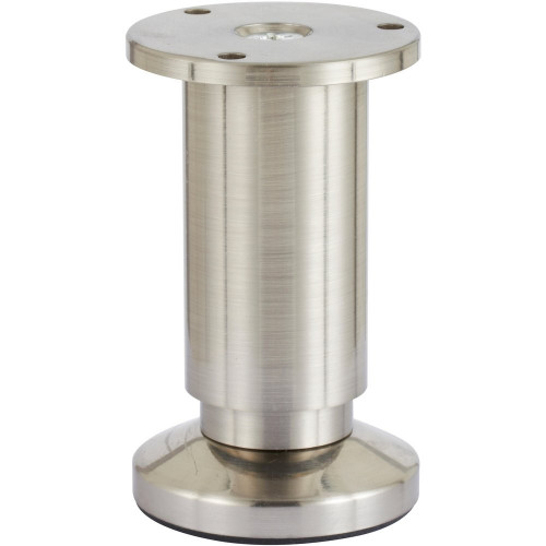 Pied de meuble CIME, chromé, diamètre 3.8 cm x hauteur réglable de 10 à 12 cm - Cime
