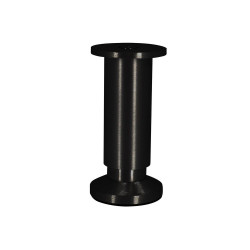 Pied de meuble Cime, noir, diamètre 3.8 cm x hauteur 12 cm - Cime