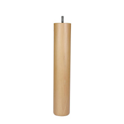 Pied de meuble cylindrique hêtre verni CIME Diam. 6.8 cm x H.36 cm de marque Cime, référence: B9924800
