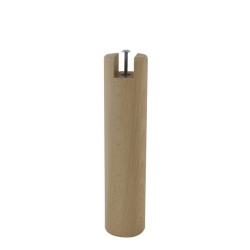 Pied de lit à encoche cylindrique hêtre vernis CIME H.30 x Diam. 6,8 cm de marque Cime, référence: B9925500