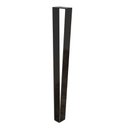 Pied de table Cime Plat noir ép. 4 mm x largeur 5 cm x hauteur 71 cm de marque Cime, référence: B9925600