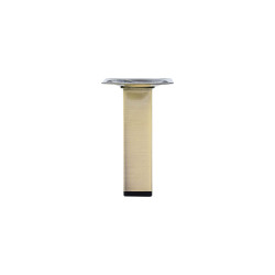 Pied de meuble CIME fixe carré, acier or produit sans finition Ht. max 10 de marque Cime, référence: B9925800