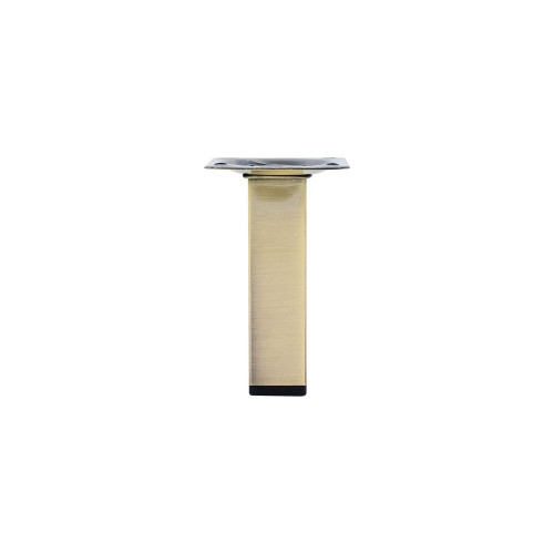 Pied de meuble CIME fixe carré, acier or produit sans finition Ht. max 10 - Cime