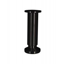 Pied de meuble Cime, noir, diamètre 3.8 cm x hauteur 15 cm - Cime