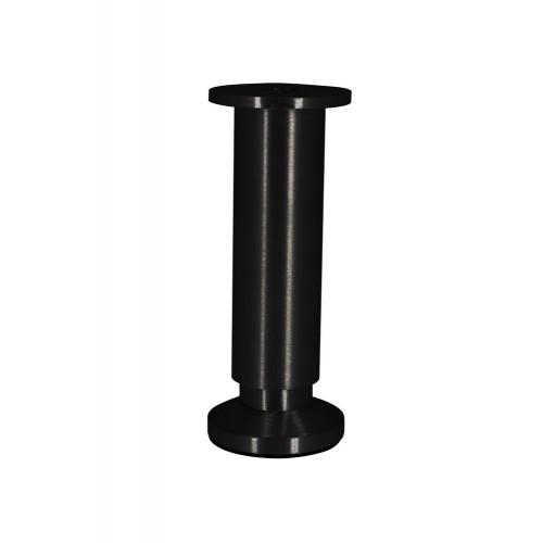 Pied de meuble Cime, noir, diamètre 3.8 cm x hauteur 15 cm - Cime