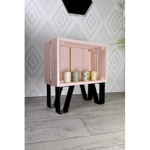 Pied de meuble Cime Plat noir ép. 4 mm x largeur 5 cm x hauteur 15 cm - Cime