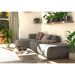 Pied meuble trapez h150x50x100mm blanc - Cime