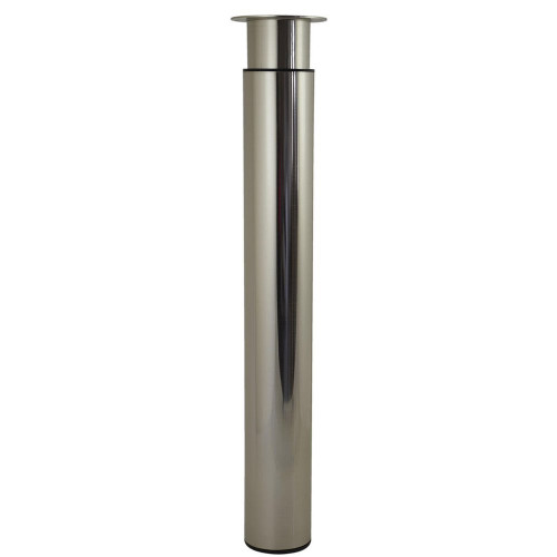 Pied table h705/1300xd102mm acier brosse - BAR PLUS