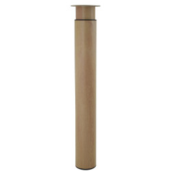 Pied table h705/1300xd102mm acier bois de marque BAR PLUS, référence: B9926500
