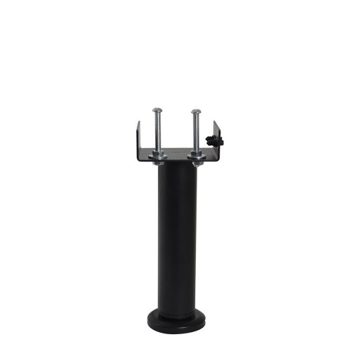Pied de lit central réglable rond BAR PLUS acier noir Ht. max 30 x Diam. 5.8 cm - BAR PLUS