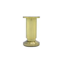 Pied de meuble CIME réglable rond, aluminium or produit sans finition Ht. max 12 de marque Cime, référence: B9926900