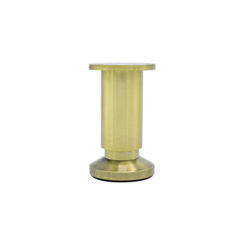 Pied de meuble CIME réglable rond, aluminium or produit sans finition Ht. max 12 - Cime