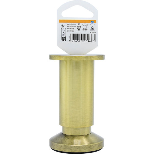 Pied de meuble CIME réglable rond, aluminium or produit sans finition Ht. max 12 - Cime