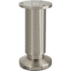 Pied de meuble CIME, chromé, diamètre 3.8 cm x hauteur réglable de 12 à 14 cm - Cime