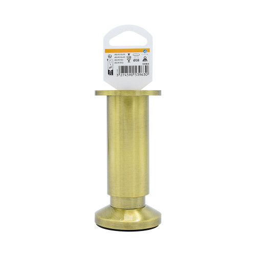 Pied de meuble CIME réglable rond, aluminium or produit sans finition Ht. max 14 - Cime