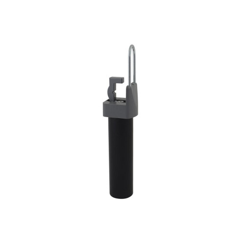 Lot de 4 pieds de lit universels bois noir à fixer sur cadre Bar Plus, ?6 x H.20 - BAR PLUS
