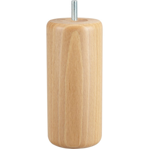 Pied de lit cylindrique hêtre verni, H.15 cm x Diam. 6,8 cm CIME - Cime