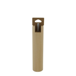 Pied de lit à encoche cylindrique hêtre vernis CIME H.25 x Diam. 6 cm - Cime