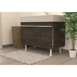 Pied de meuble CIME réglable rond, aluminium blanc produit sans finition Ht. max - Cime