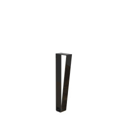 Pied de meuble Cime Plat noir ép. 4 mm x largeur 5 cm x hauteur 40 cm de marque Cime, référence: B9928700