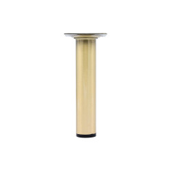 Pied de meuble CIME fixe rond, acier or produit sans finition Ht. max 15 de marque Cime, référence: B9928800