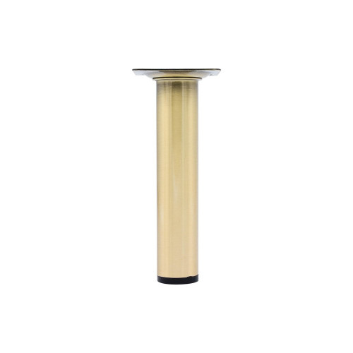 Pied de meuble CIME fixe rond, acier or produit sans finition Ht. max 15 - Cime