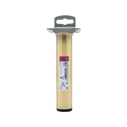 Pied de meuble CIME fixe rond, acier or produit sans finition Ht. max 15 - Cime