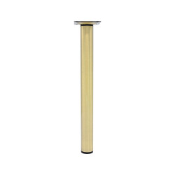 Pied de meuble cylindrique réglable CIME acier laiton Ht. max 50 x Diam.3 cm de marque Cime, référence: B9928900
