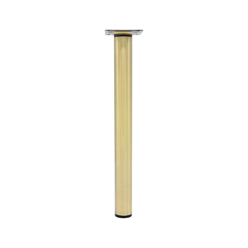 Pied de meuble cylindrique réglable CIME acier laiton Ht. max 50 x Diam.3 cm - Cime