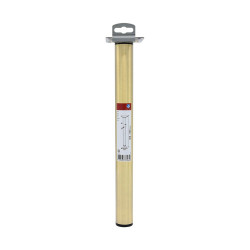 Pied de meuble cylindrique réglable CIME acier laiton Ht. max 50 x Diam.3 cm - Cime