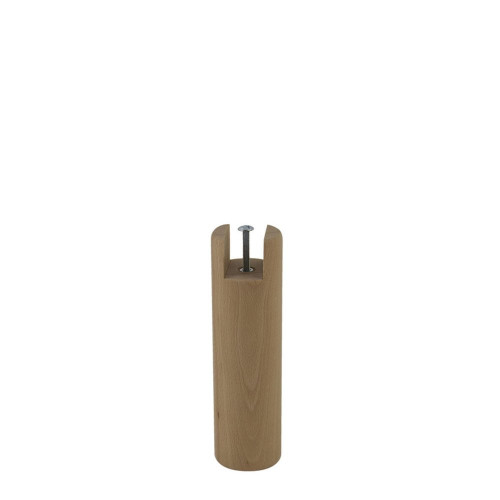 Pied de lit à encoche cylindrique hêtre vernis CIME H.20 x Diam. 6 cm - Cime