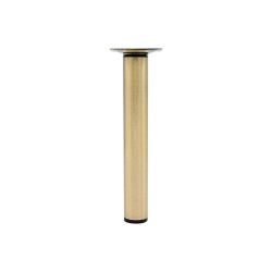 Pied de meuble cylindrique réglable CIME acier laiton Ht. max 35 x Diam.3 cm de marque Cime, référence: B9929500