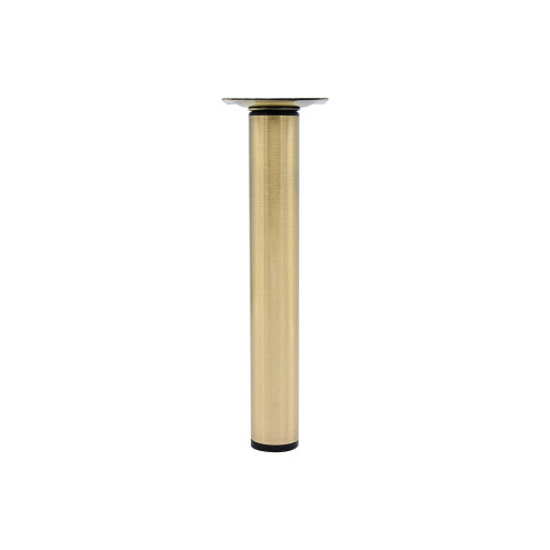 Pied de meuble cylindrique réglable CIME acier laiton Ht. max 35 x Diam.3 cm - Cime