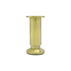 Pied de meuble CIME réglable rond, aluminium or produit sans finition Ht. max 17 de marque Cime, référence: B9929800