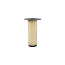Pied de meuble CIME fixe rond, acier or produit sans finition Ht. max 10 de marque Cime, référence: B9929900