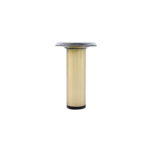 Pied de meuble CIME fixe rond, acier or produit sans finition Ht. max 10 - Cime