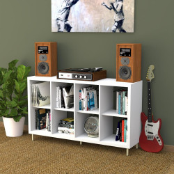Pied de meuble CIME fixe rond, acier or produit sans finition Ht. max 10 - Cime