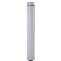 Pied table h705/1300xd102mm acier blanc de marque BAR PLUS, référence: B9930000