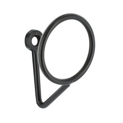 Patere filaire CIME Ring 1 tête droite acier noir de marque Cime, référence: B9930500