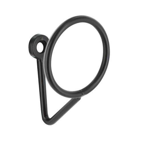 Patere filaire CIME Ring 1 tête droite acier noir - Cime